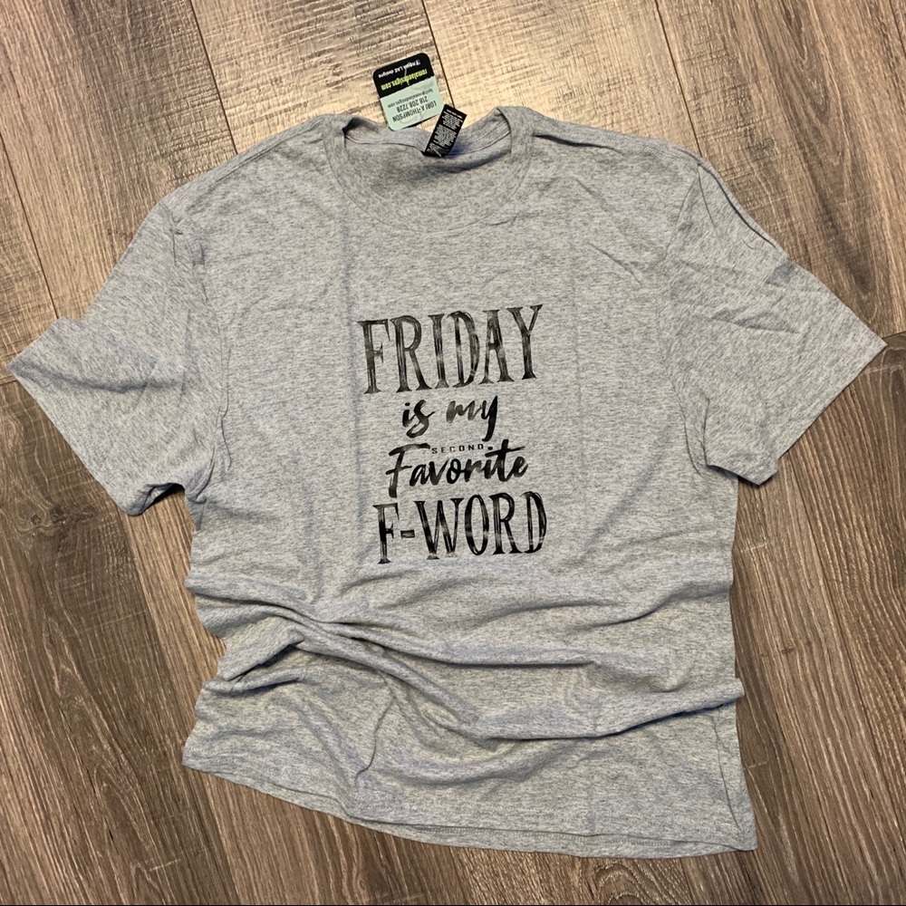 New T-shirt. Heather grey. Custom made.